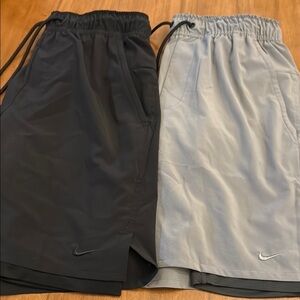 Nike Men's 7inch lined Dri-FIT Versatile Black and Gray Shorts